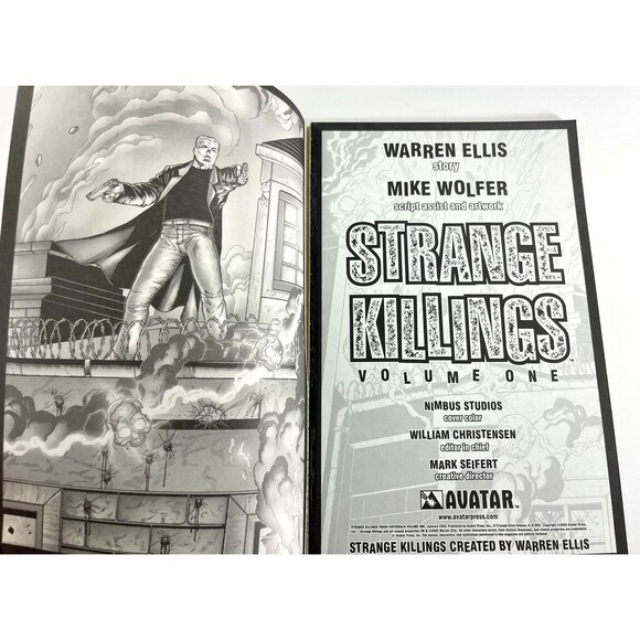 Strange Killings by Warren Ellis 2003 Avatar Press Comics Graphic Novel - Picture 3 of 10